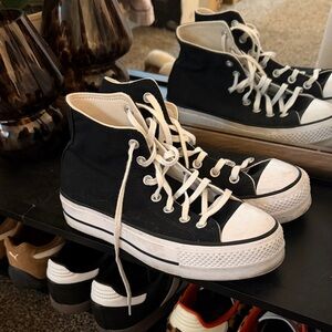 Black Converse High-Top Sneakers